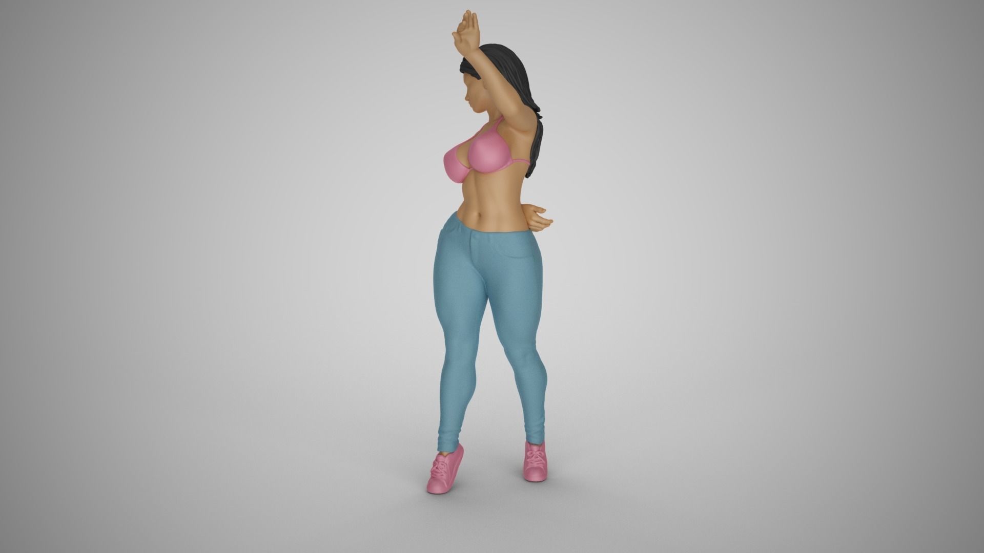 Unchained Woman 4 3D print model_10