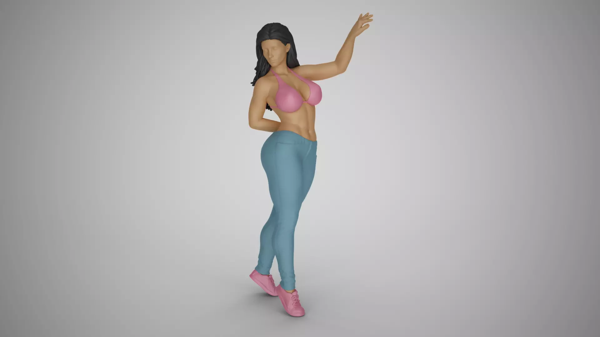Unchained Woman 4 3D print model_0