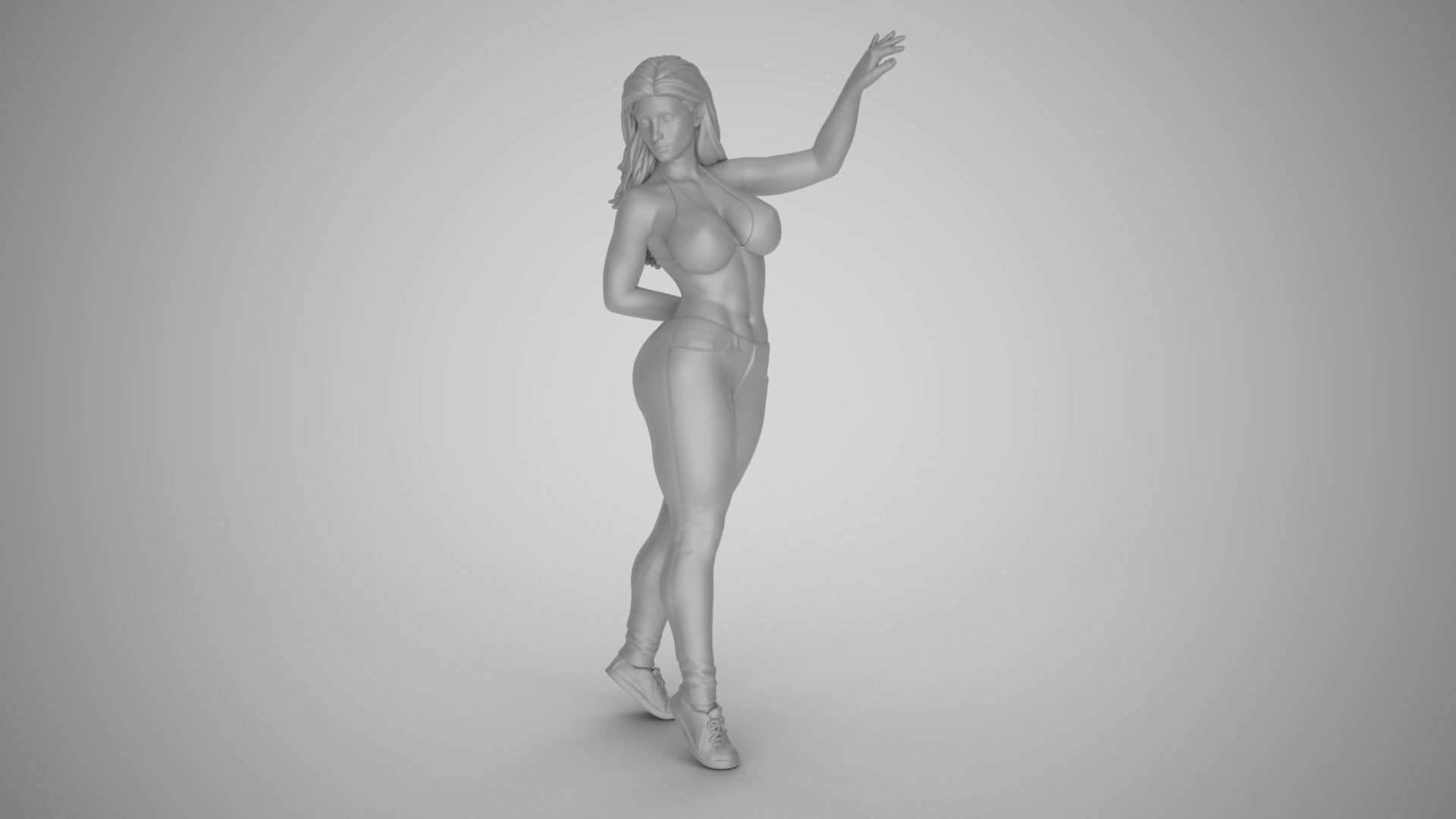 Unchained Woman 4 3D print model_1