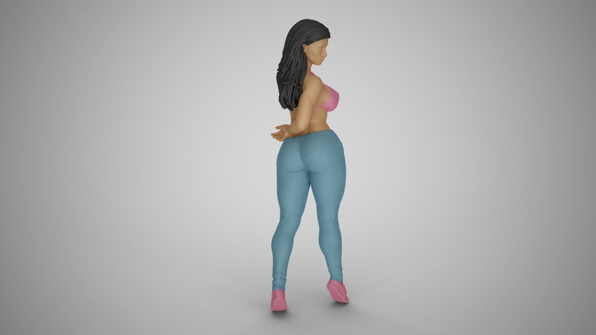Unchained Woman 4 3D print model_4