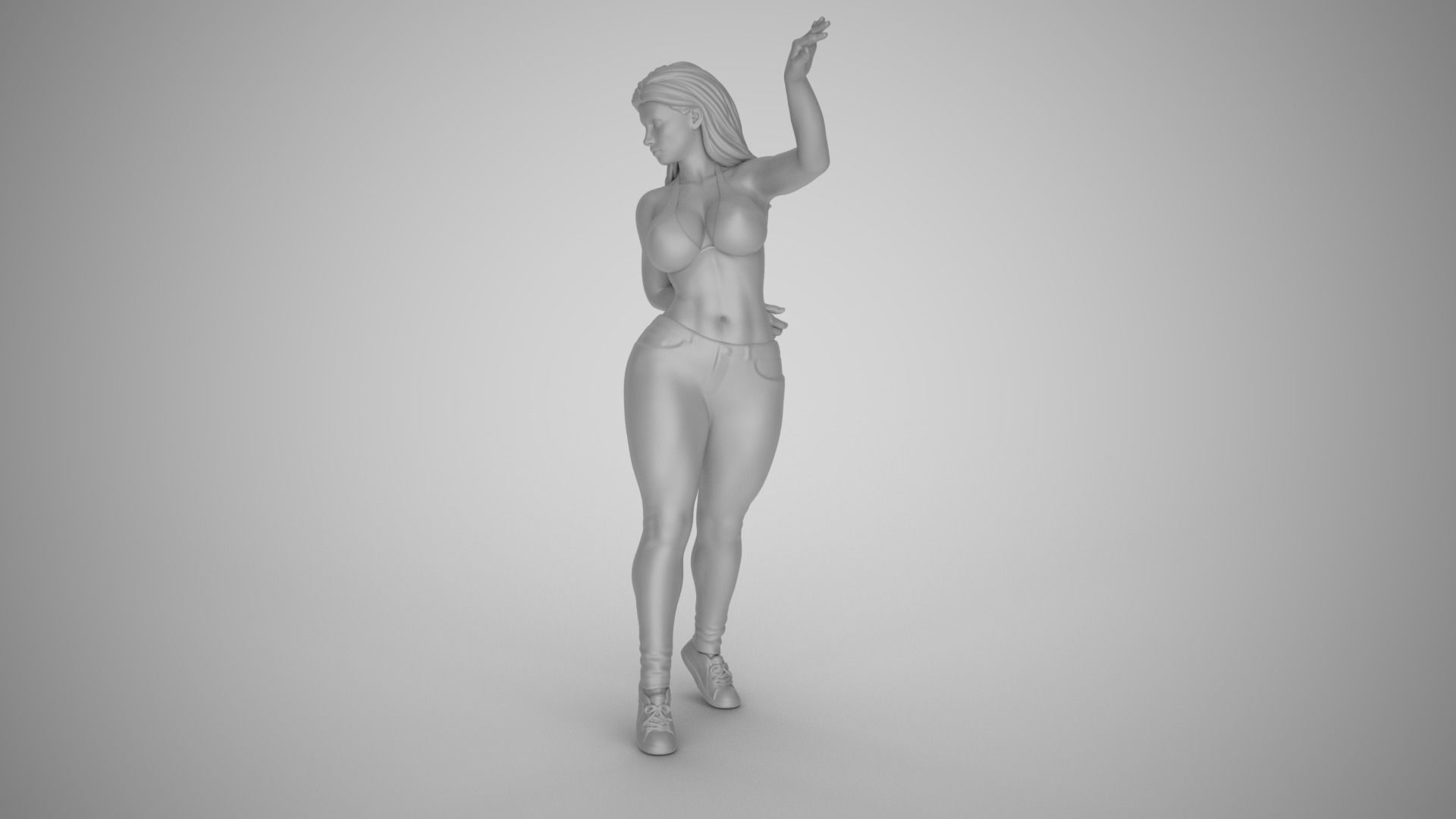 Unchained Woman 4 3D print model_2