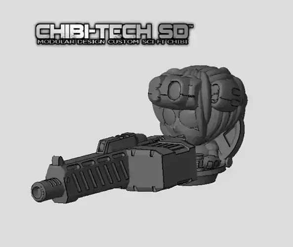 CHIBI-TECH SD - TRACY LYNN M66 HATCH GUNNER 3D print model