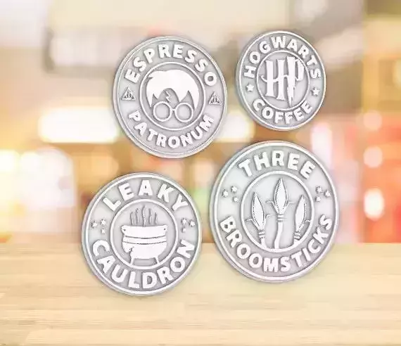 Harry Potter Coasters 3D print model