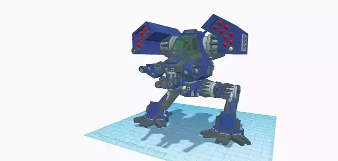 Storm Walker    Heavy mecha tank 3D print model