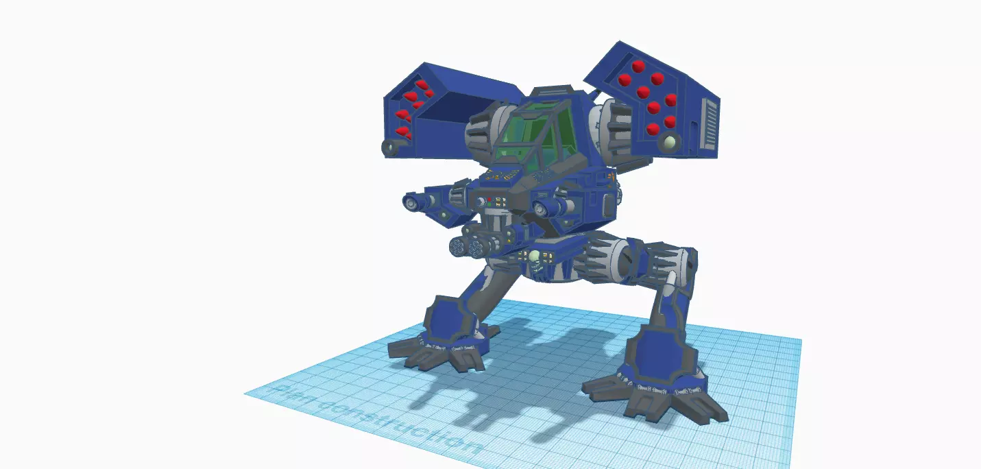 Storm Walker    Heavy mecha tank 3D print model_0