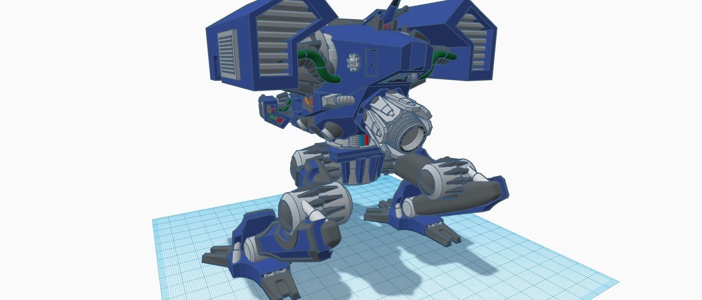 Storm Walker    Heavy mecha tank 3D print model_1