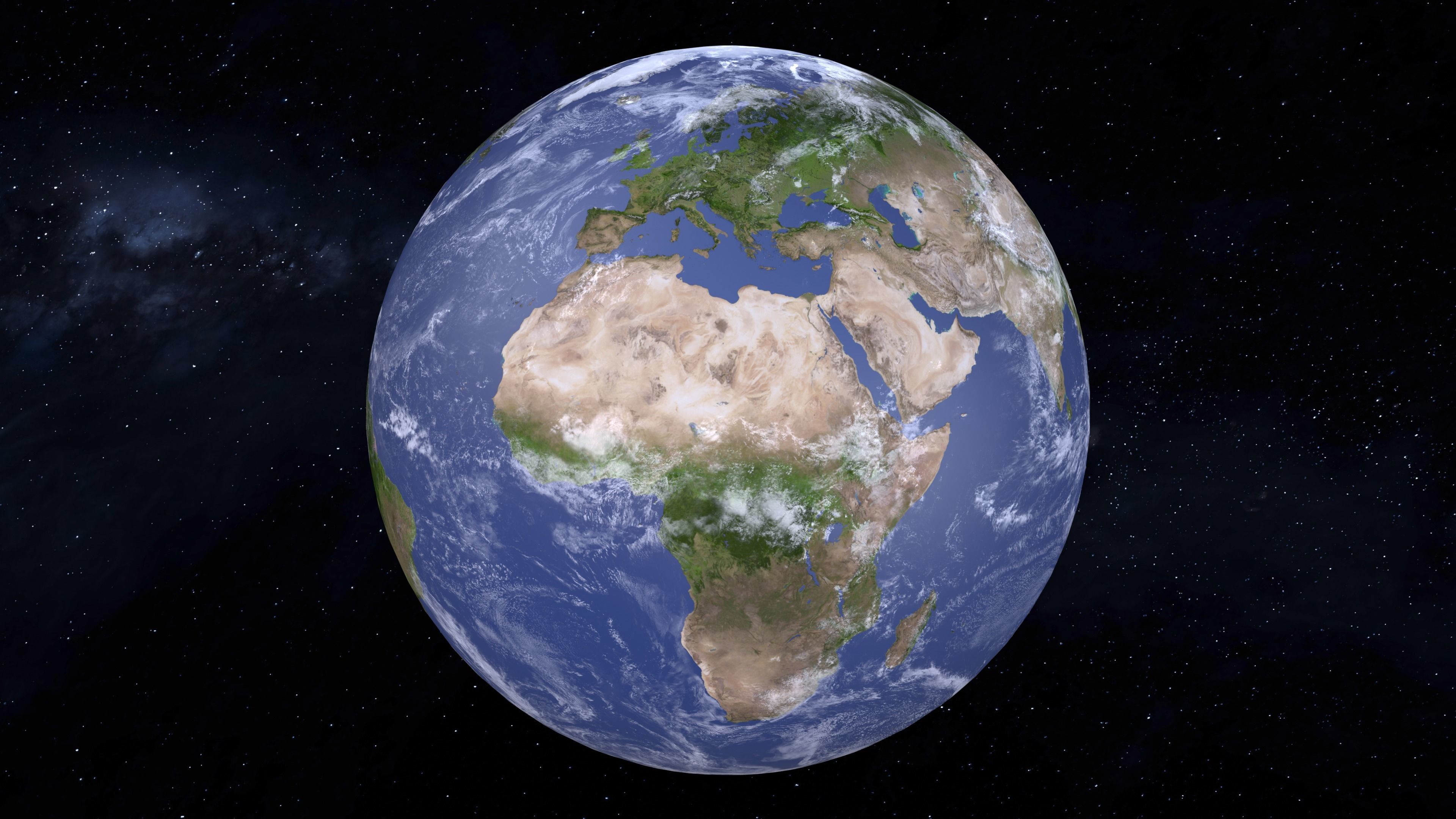 8K Earth Low-poly 3D model_1