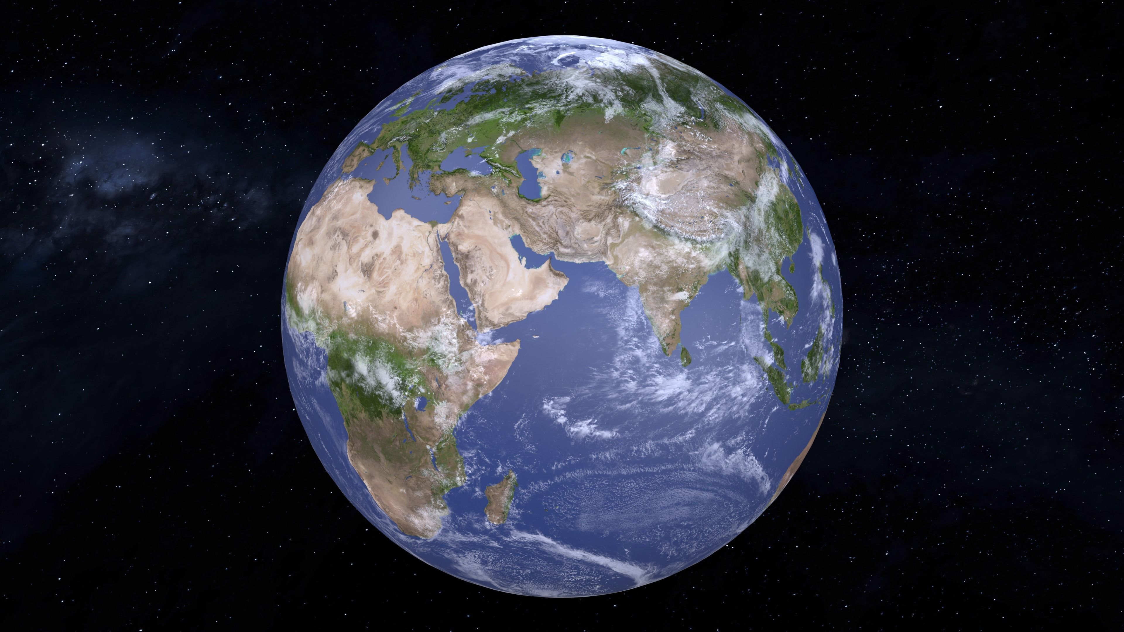 8K Earth Low-poly 3D model_4