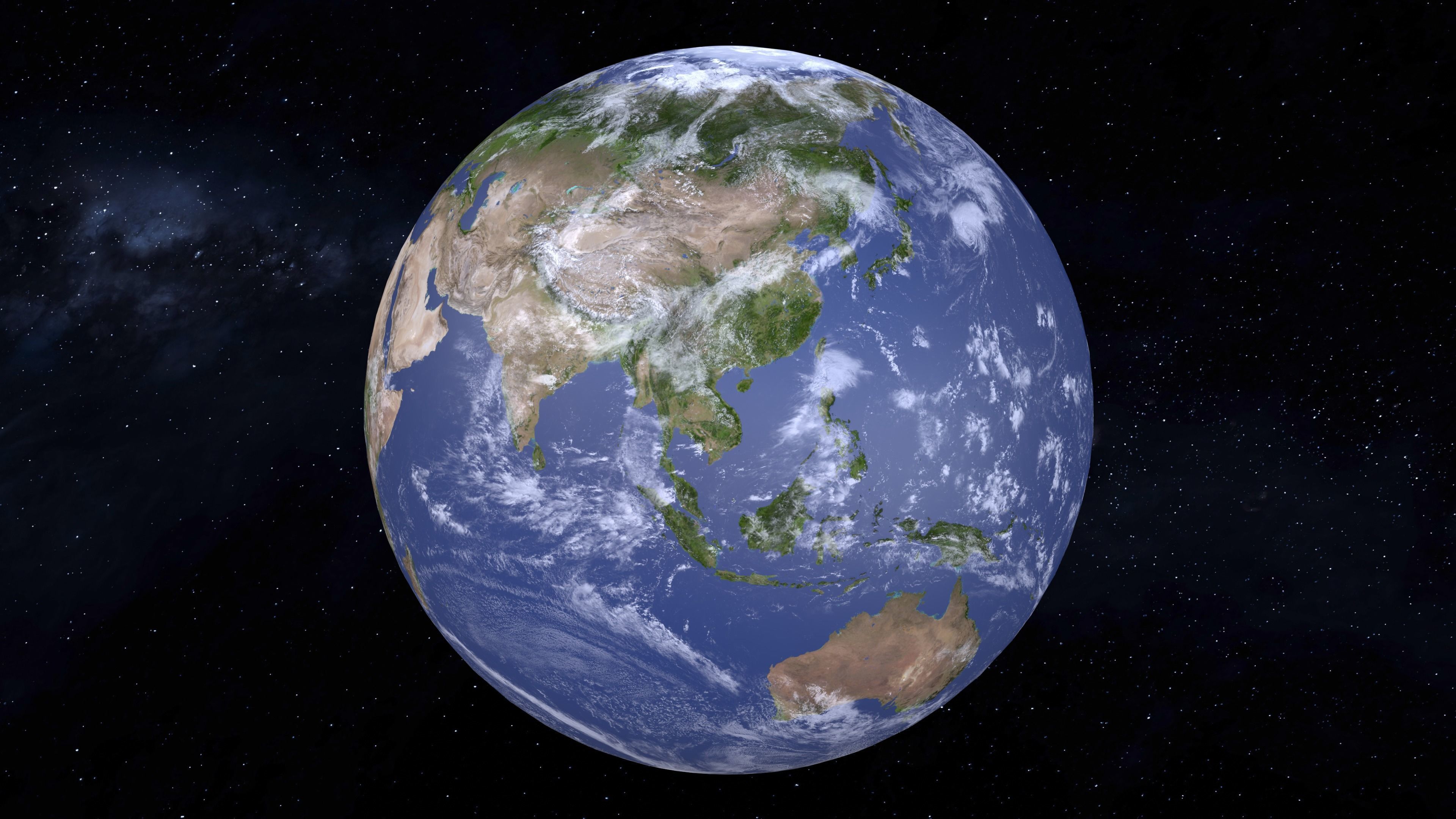 8K Earth Low-poly 3D model_3