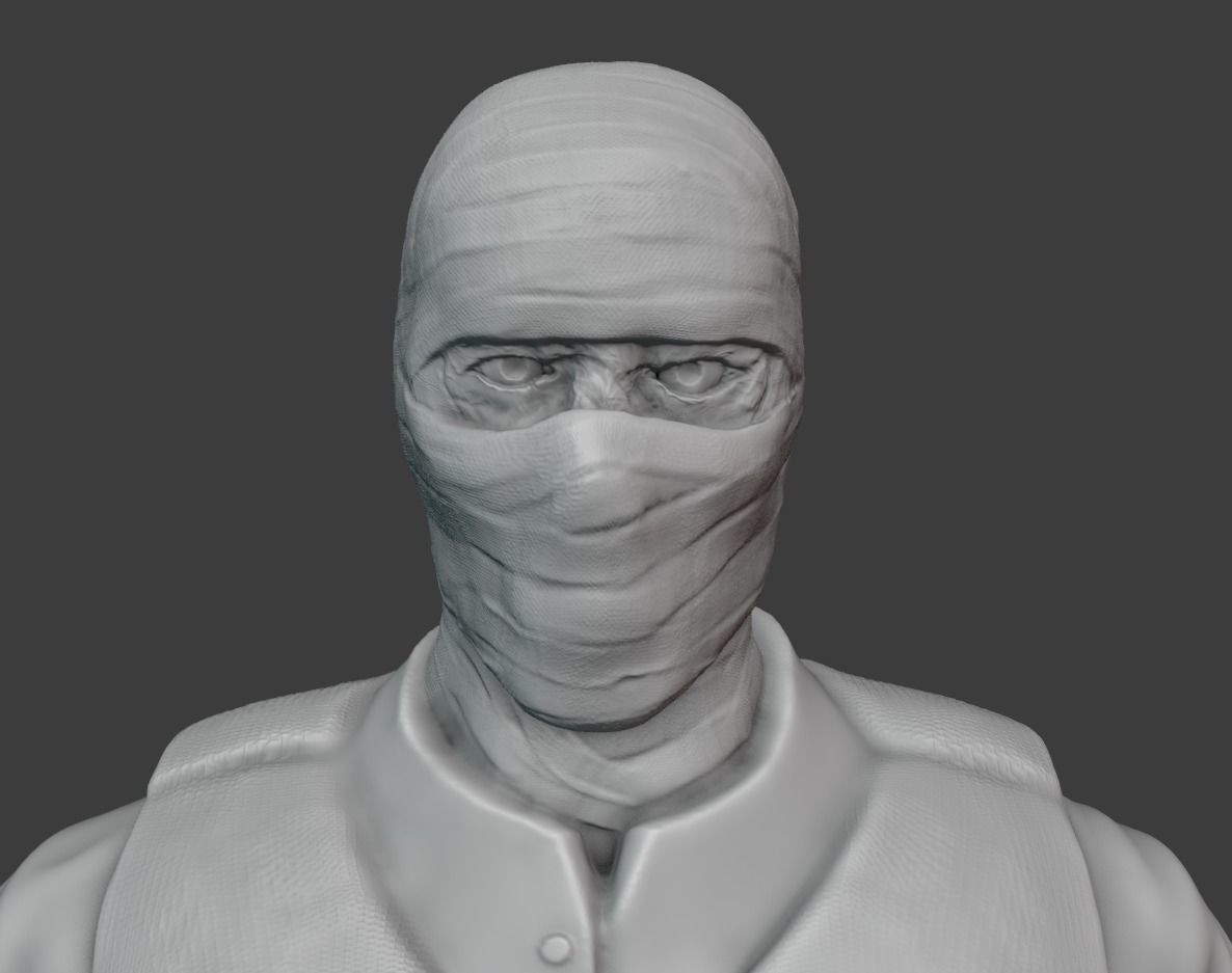 Joshua Graham Statue STL 3D print model_1