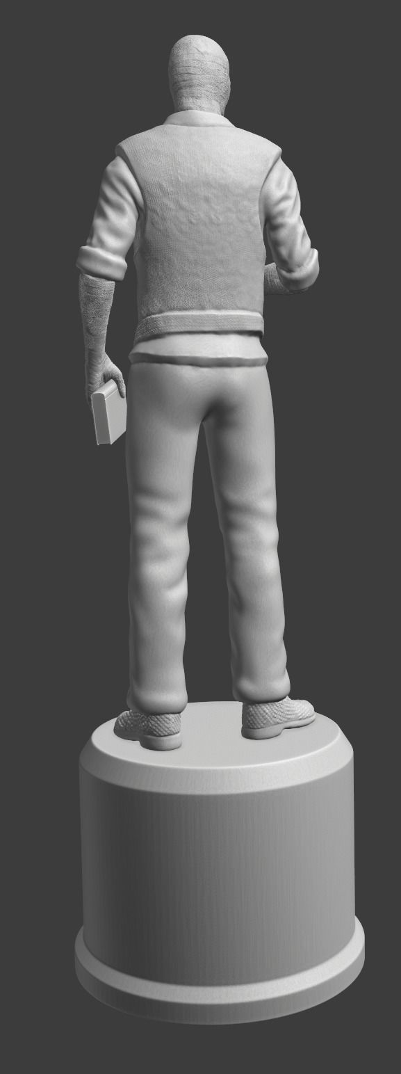 Joshua Graham Statue STL 3D print model_3