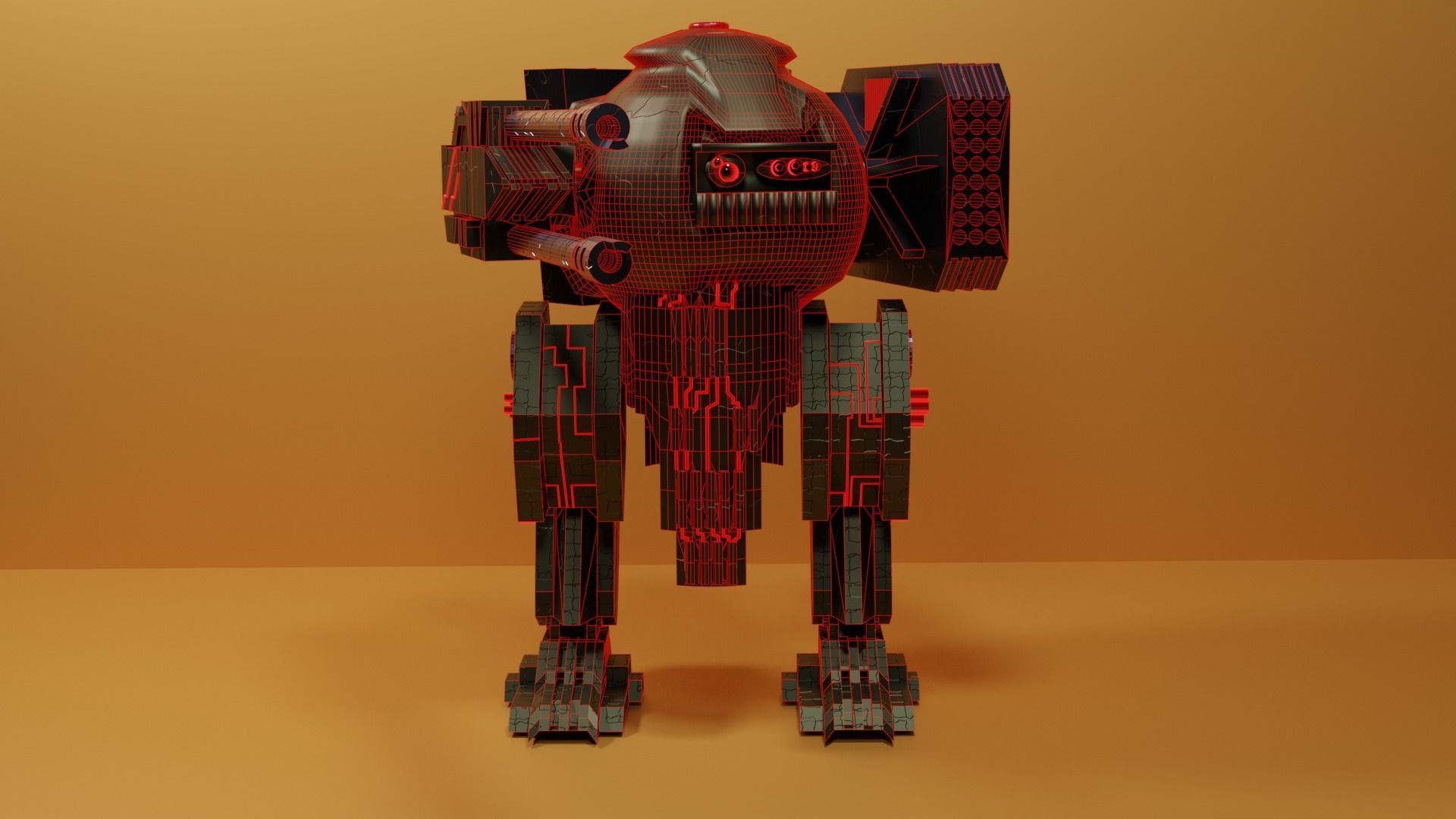soviet robot 3D model_5