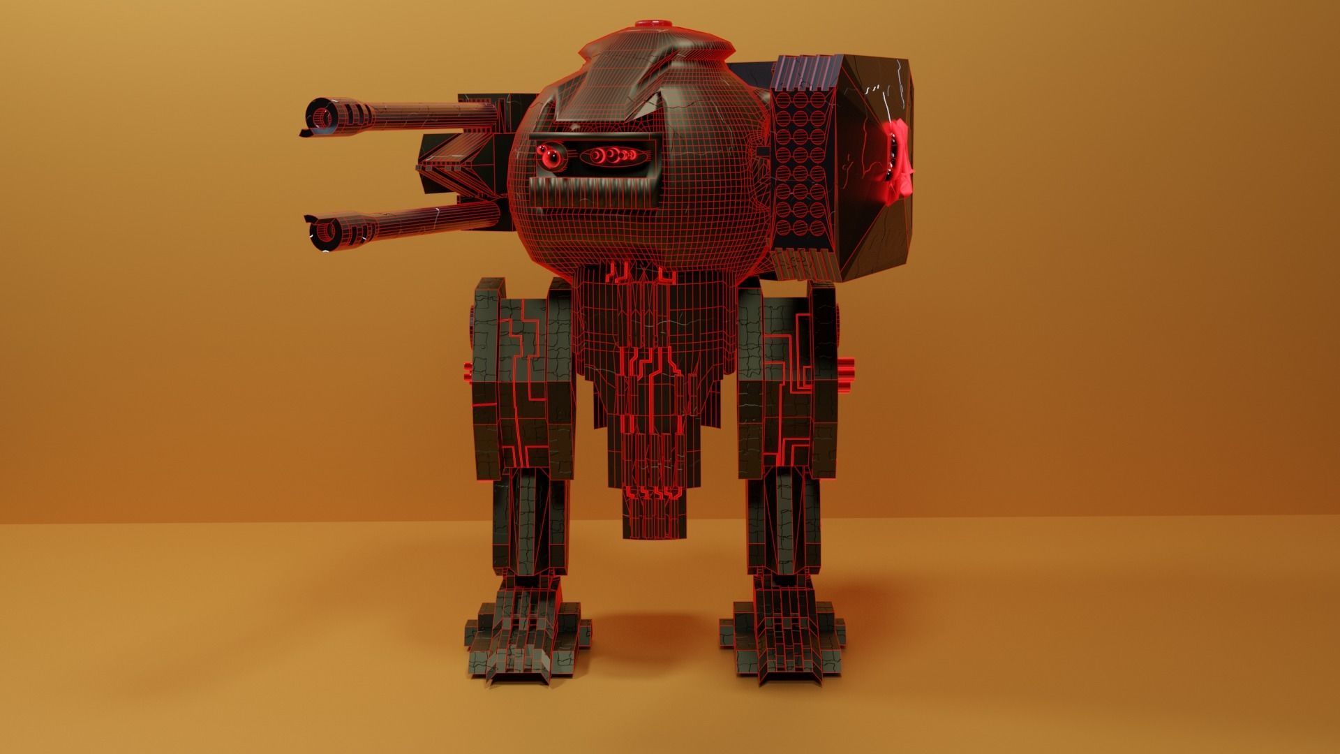 soviet robot 3D model_4