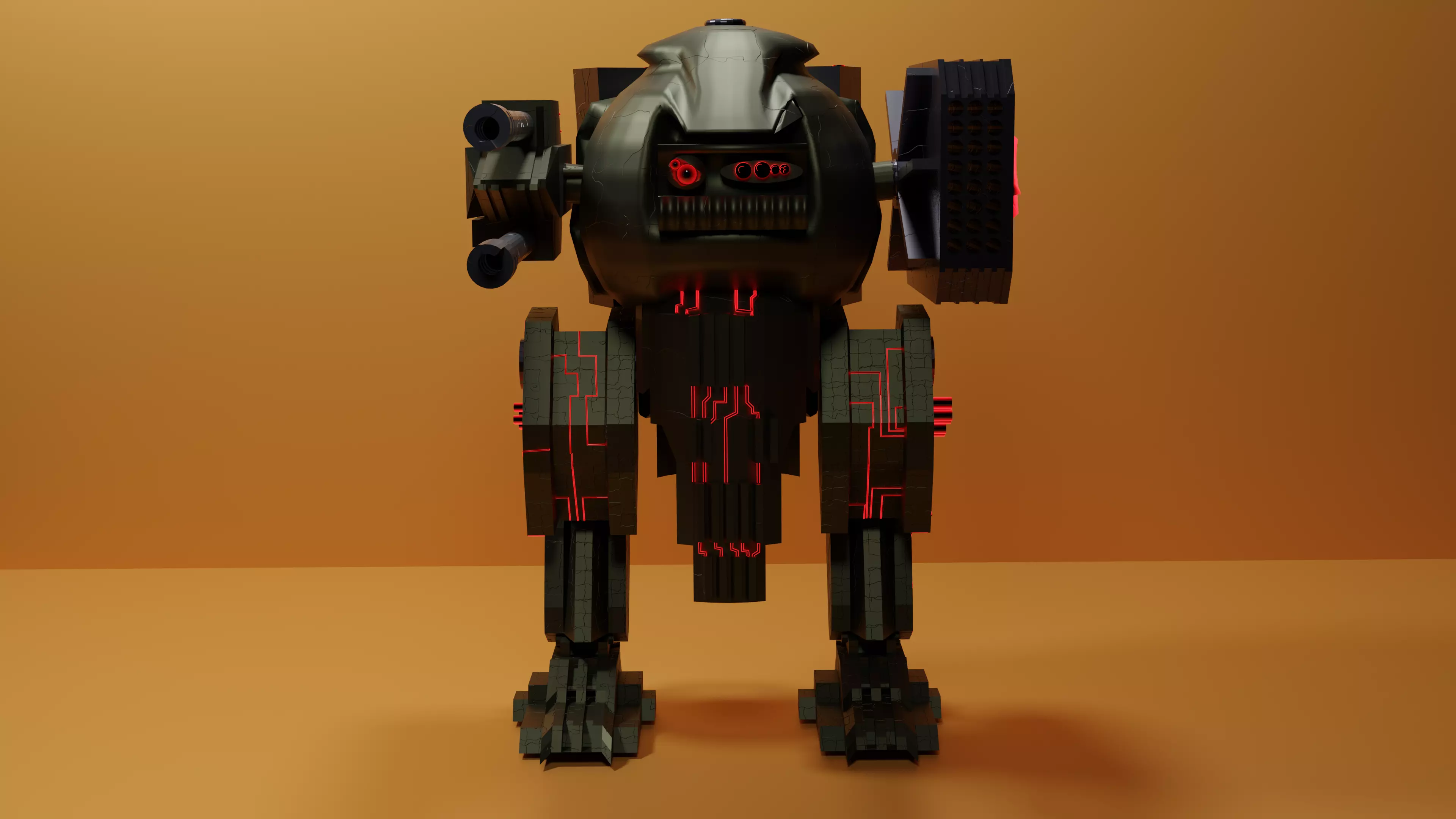 soviet robot 3D model_0