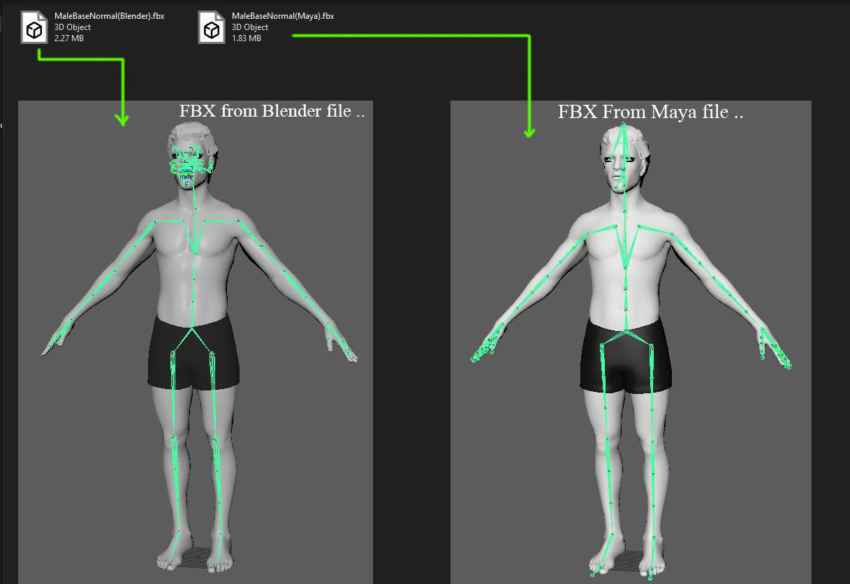 Male Base Rig Low-poly 3D model_25