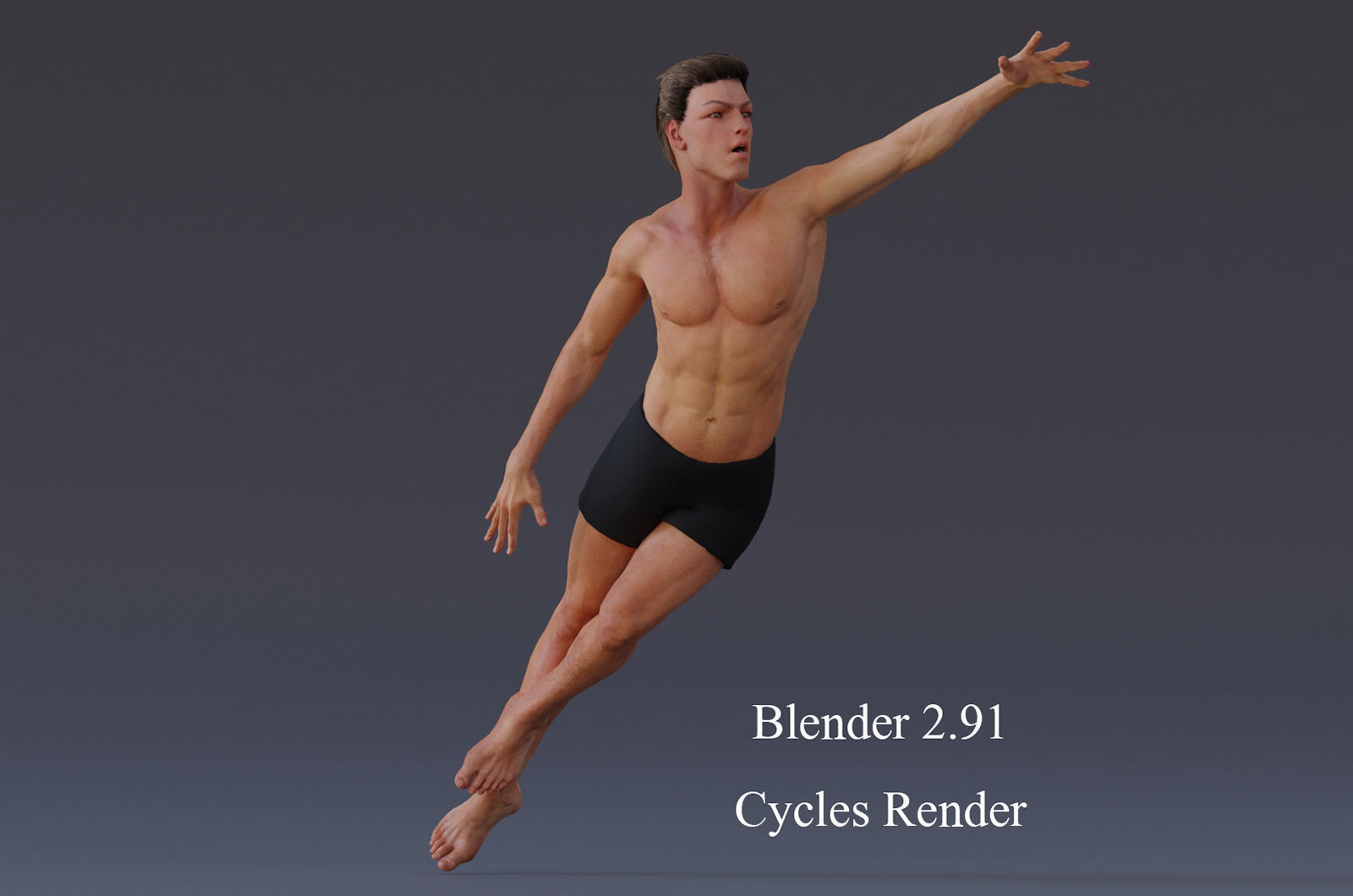 Male Base Rig Low-poly 3D model_10