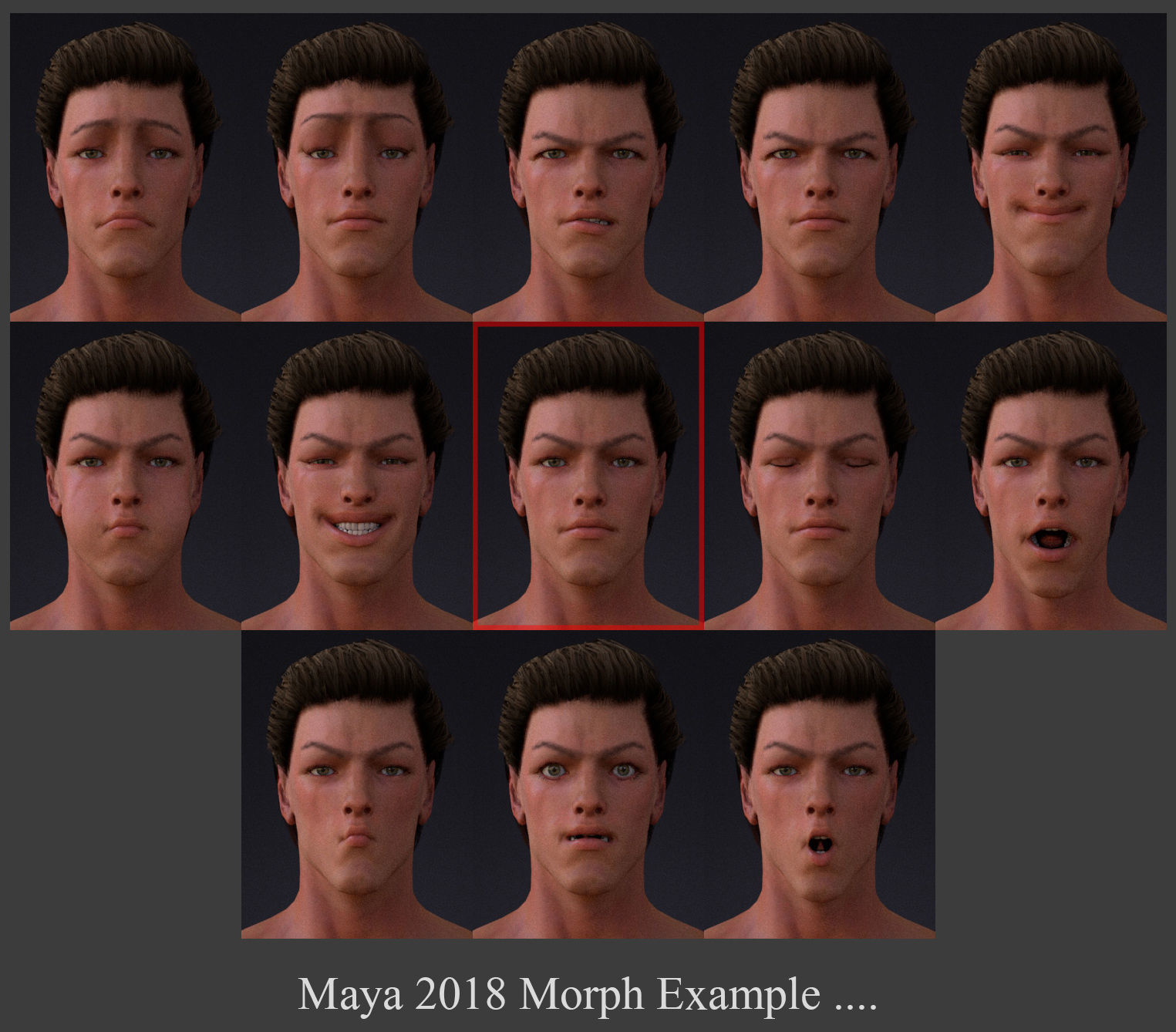 Male Base Rig Low-poly 3D model_17