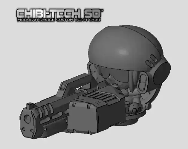 CHIBI-TECH SD - TRACY LYNN MK IV HATCH GUNNER 3D print model