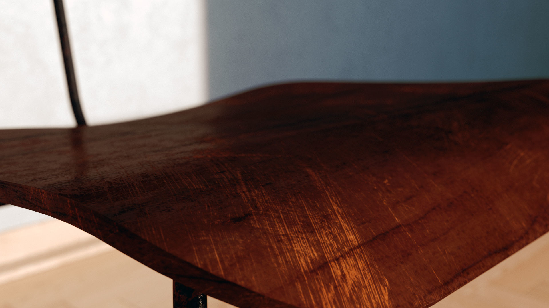 Detailed Chair Low-poly 3D model_3