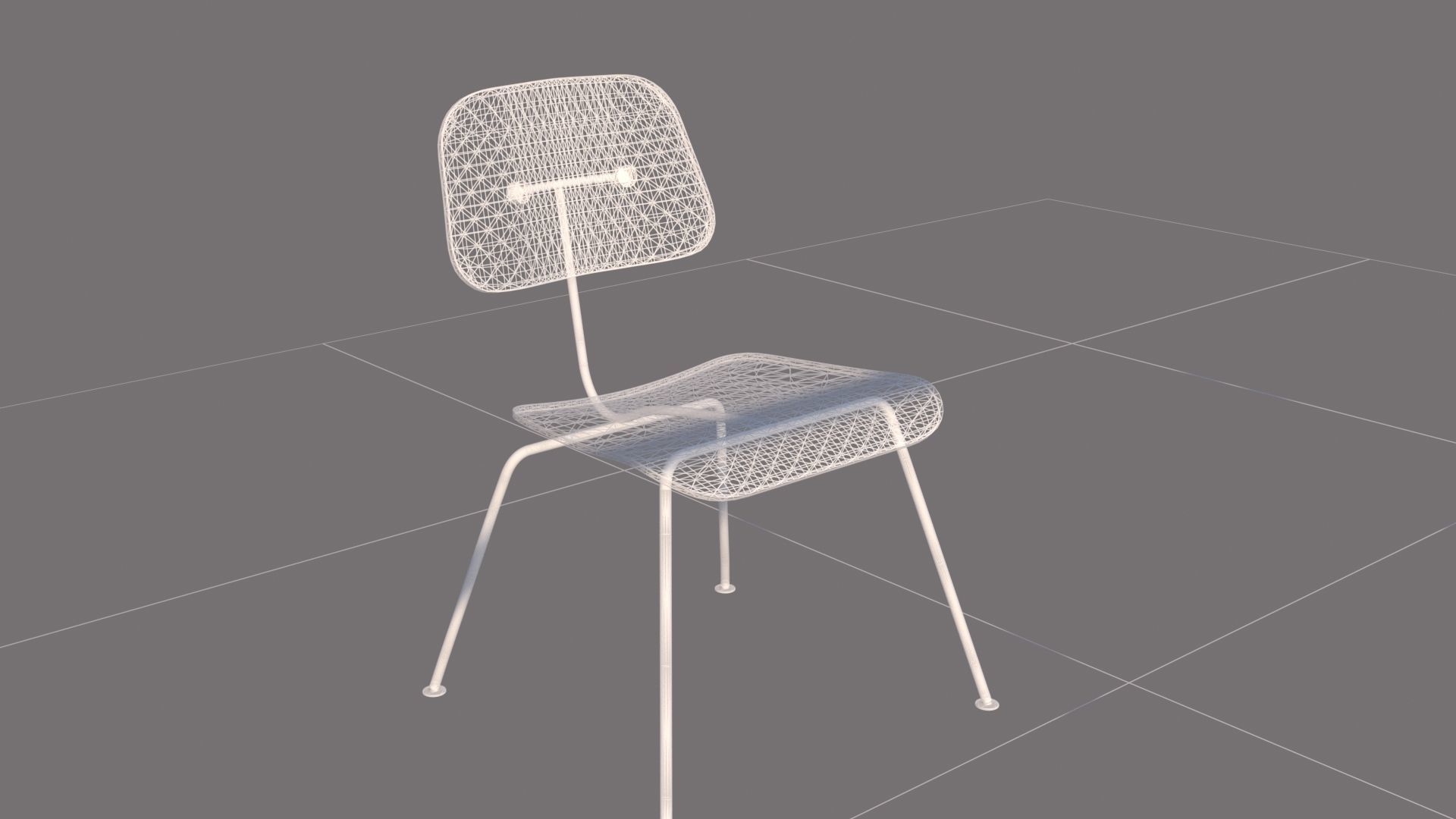 Detailed Chair Low-poly 3D model_7