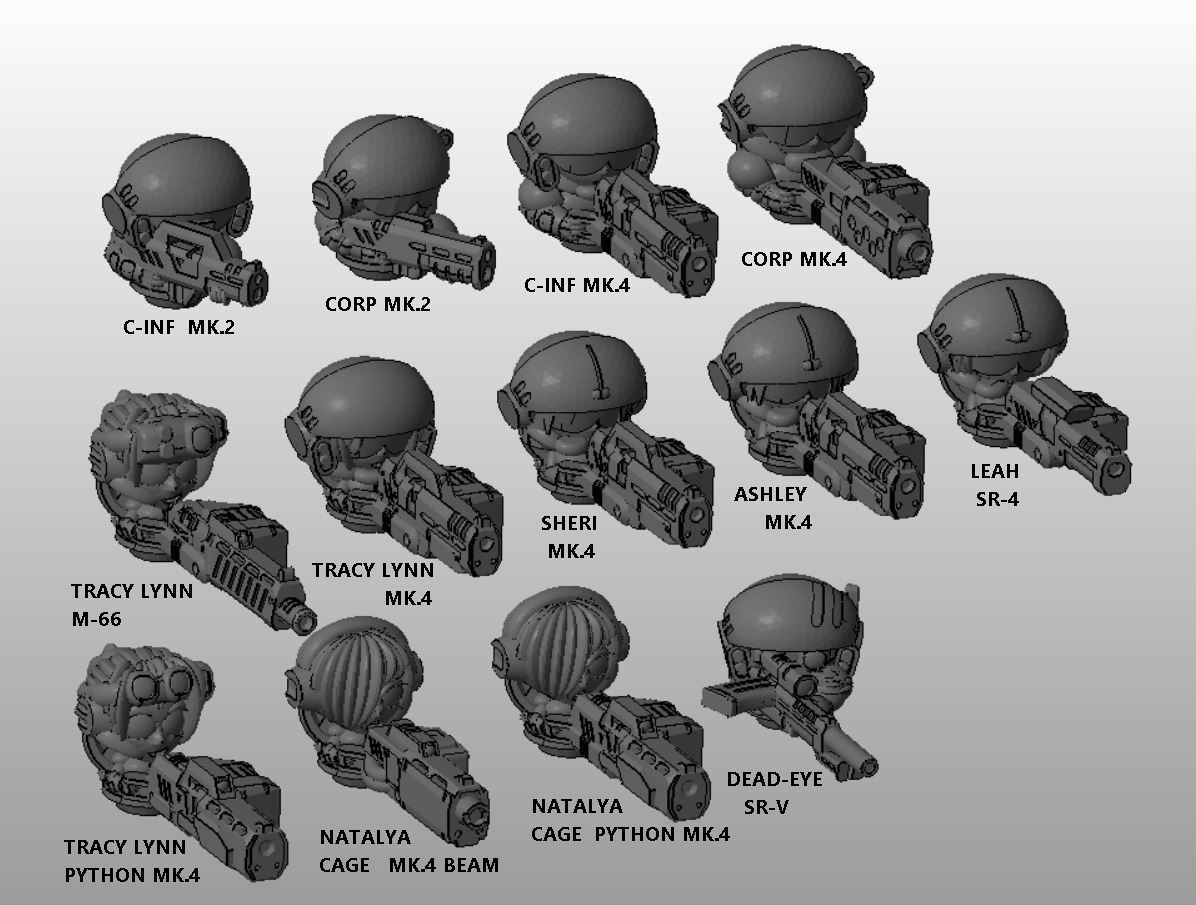 CHIBI-TECH SD -LEAH SR IV SNIPER HATCH GUNNER 3D print model_6