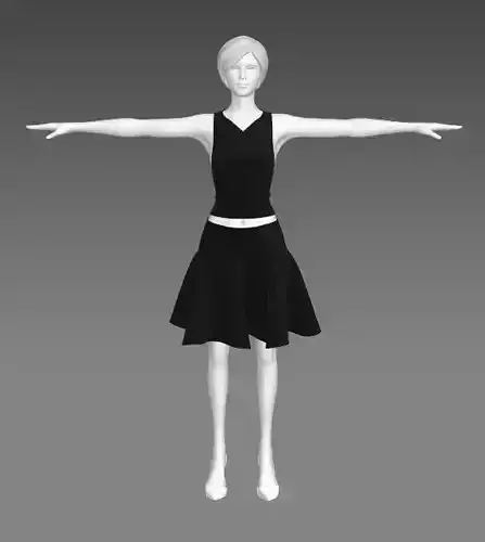 Woman Clothing T-Pose 337