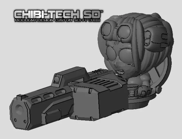 CHIBI-TECH SD - TRACY LYNN PYTHON MK IV HATCH GUNNER 3D print model