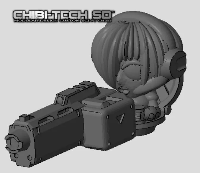 CHIBI-TECH SD - NATALIA MK IV ANNIHILATOR BEAM CANNON 3D print model_0