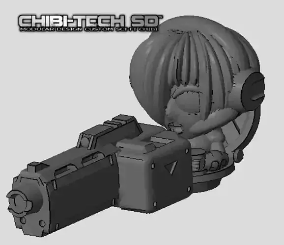 CHIBI-TECH SD - NATALIA MK IV ANNIHILATOR BEAM CANNON 3D print model