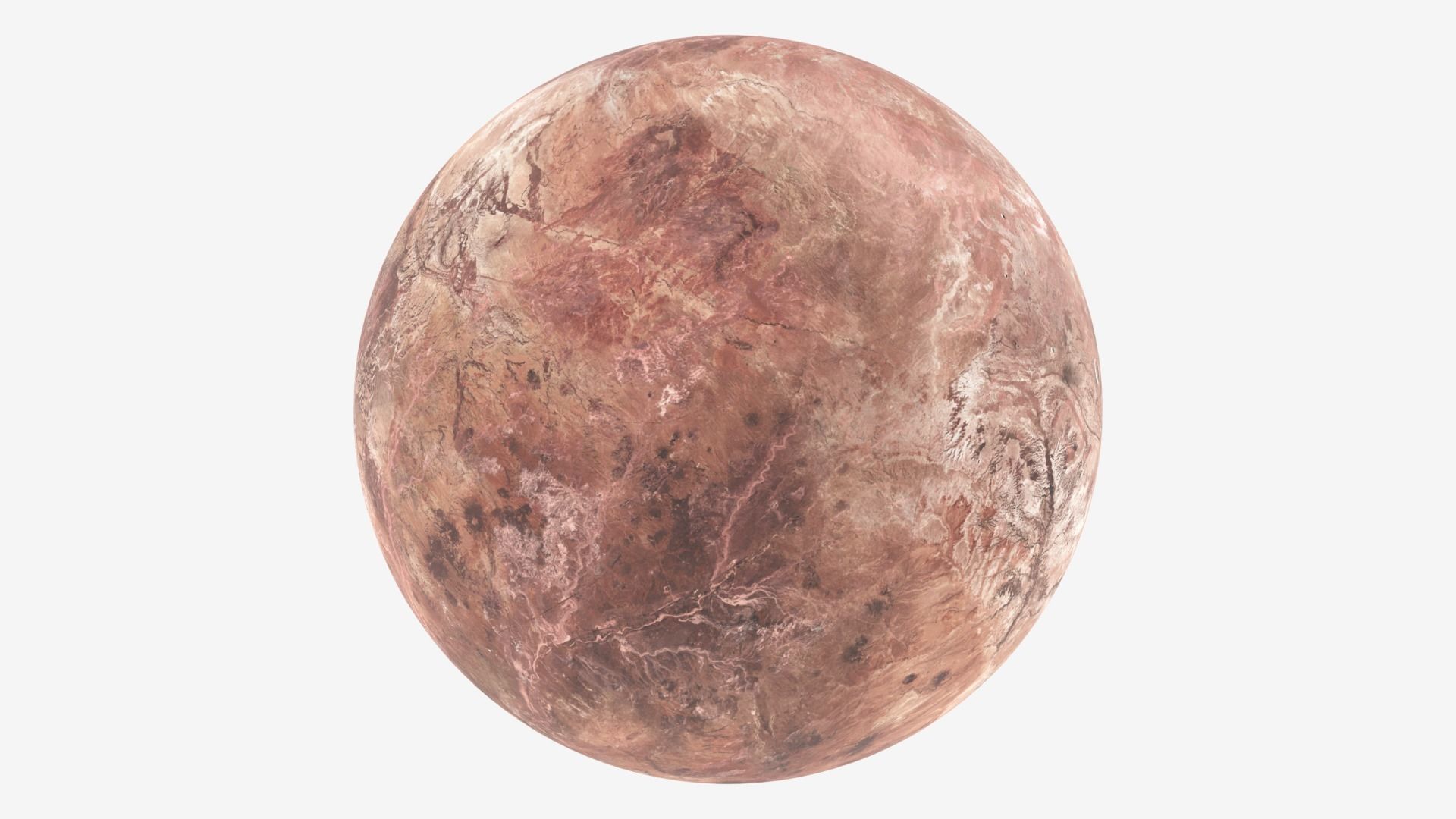 Dwarf Planet Makemake Low-poly 3D model_25