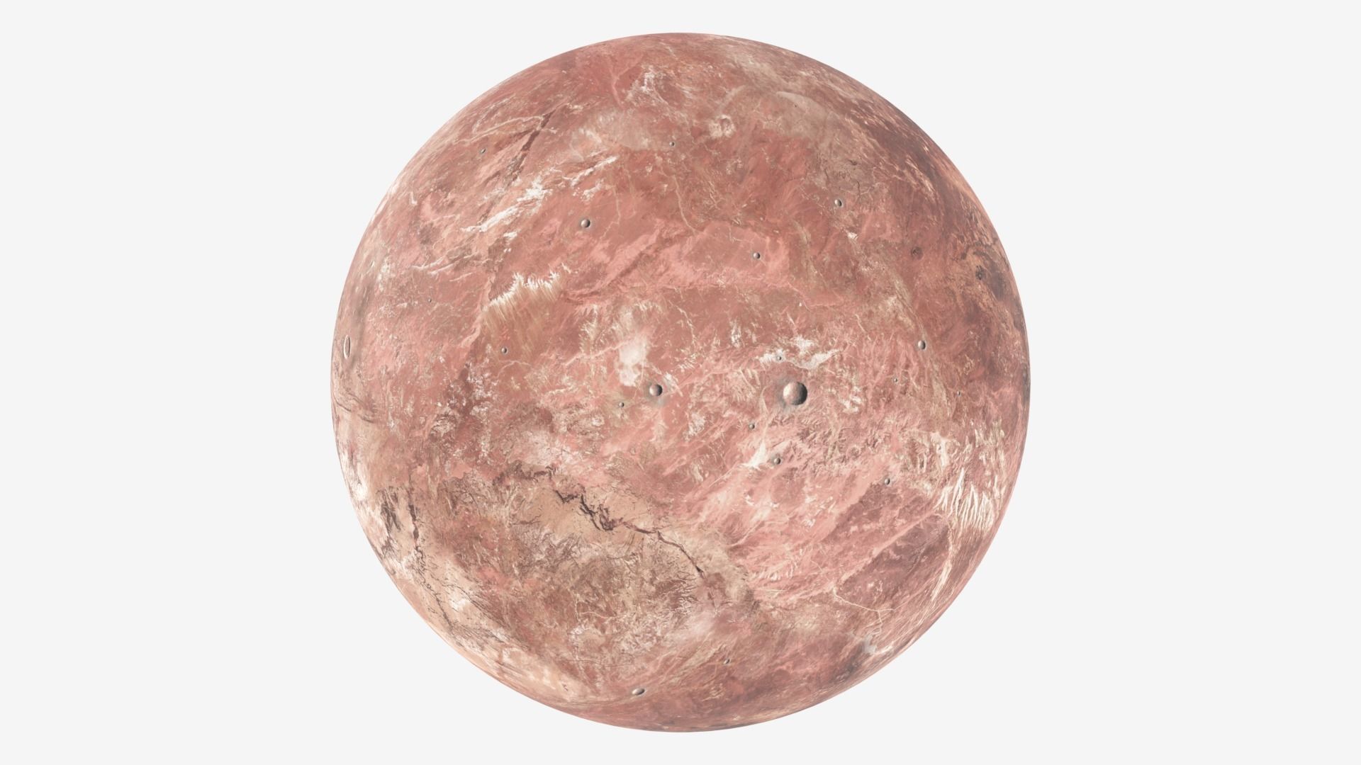 Dwarf Planet Makemake Low-poly 3D model_20