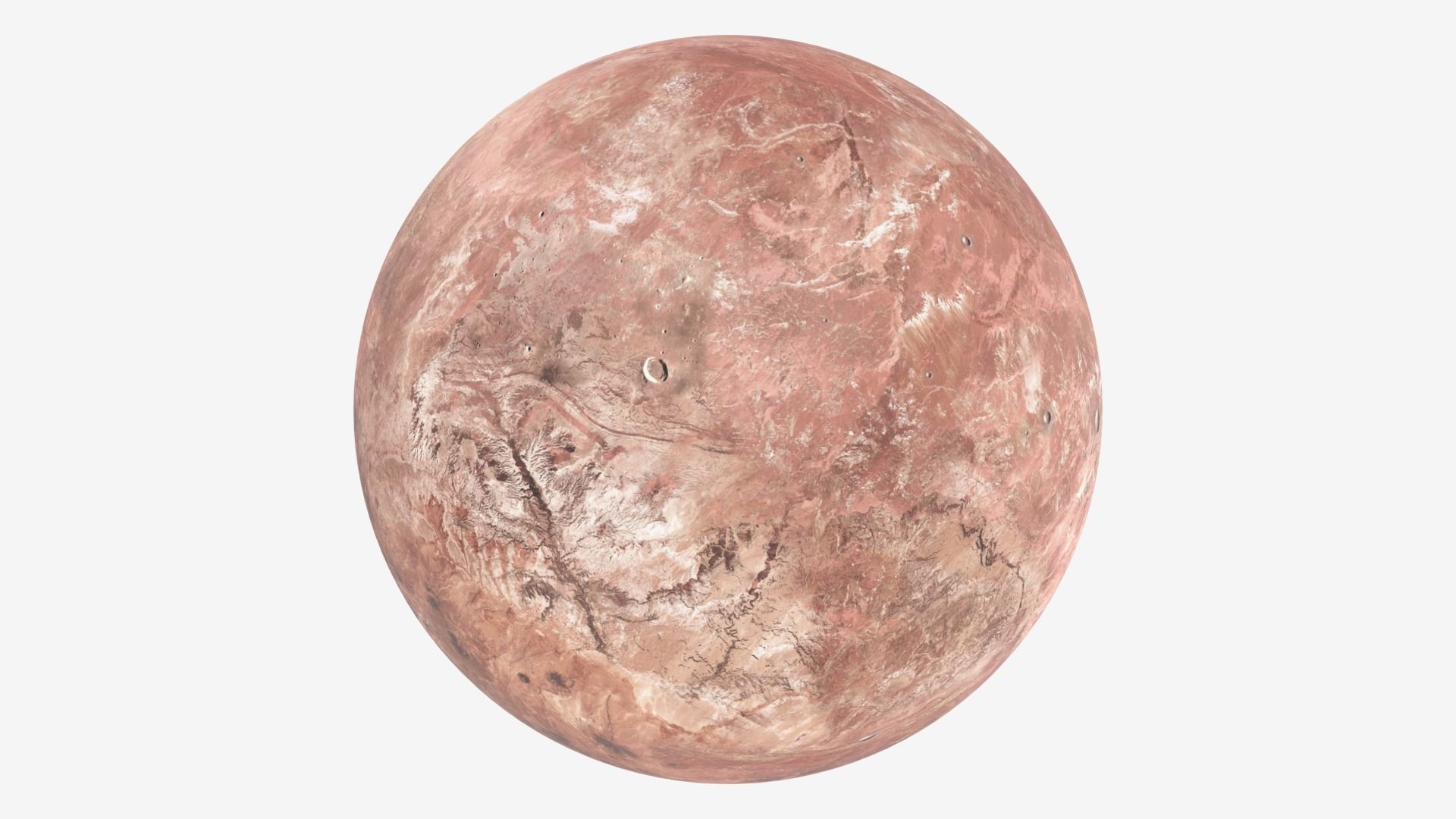 Dwarf Planet Makemake Low-poly 3D model_22