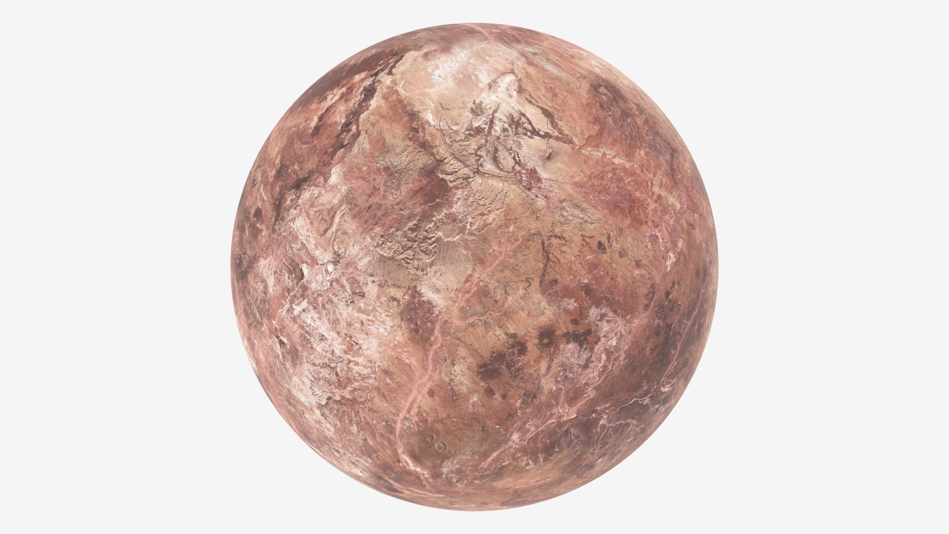 Dwarf Planet Makemake Low-poly 3D model_27