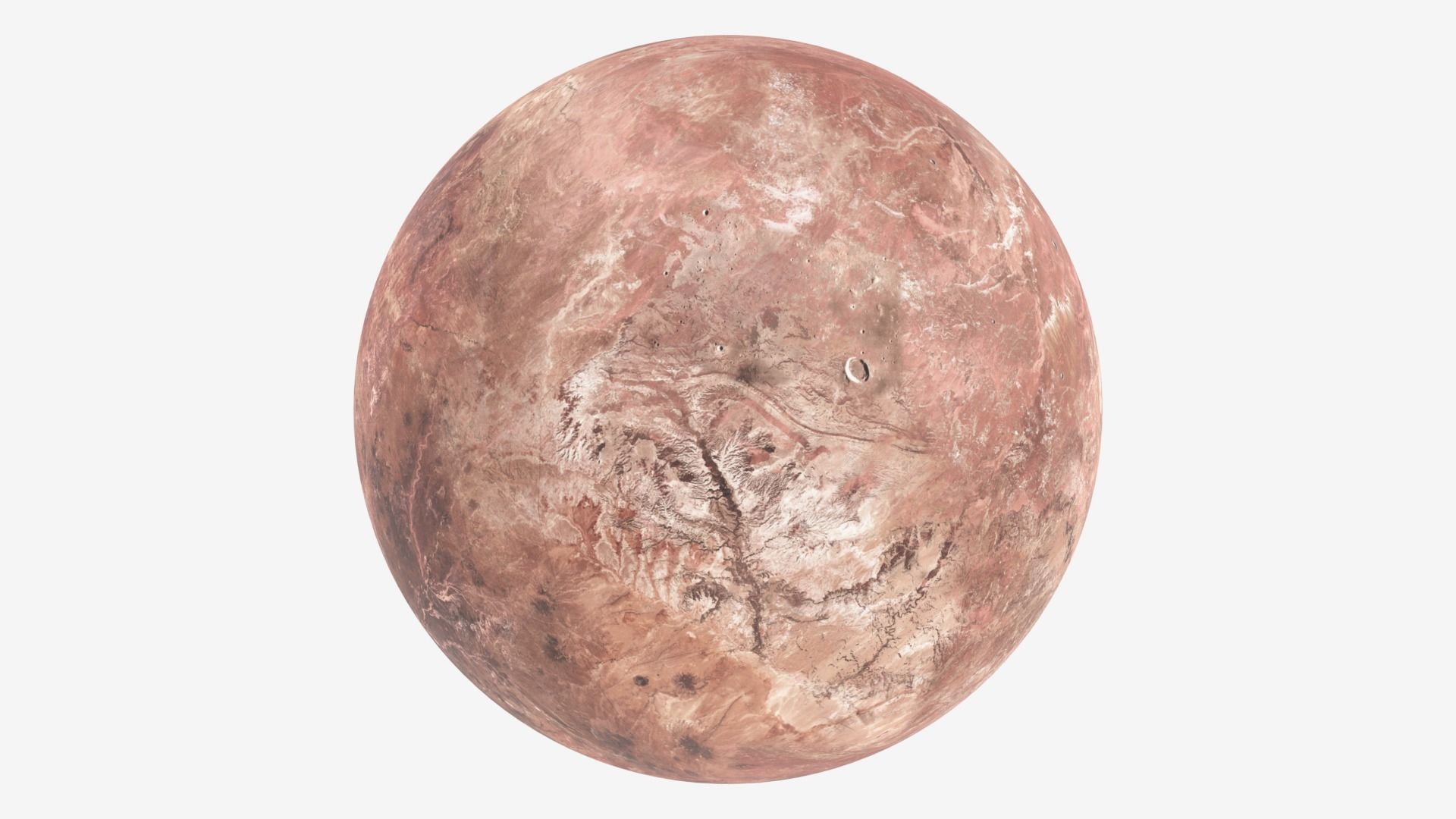 Dwarf Planet Makemake Low-poly 3D model_23