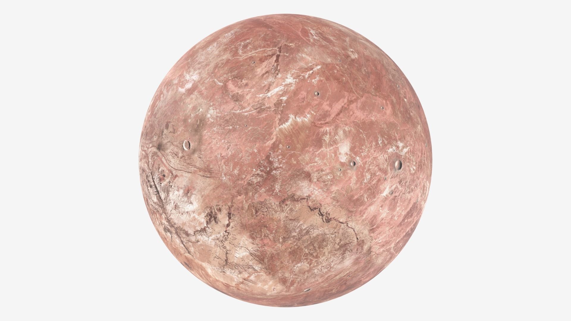 Dwarf Planet Makemake Low-poly 3D model_21