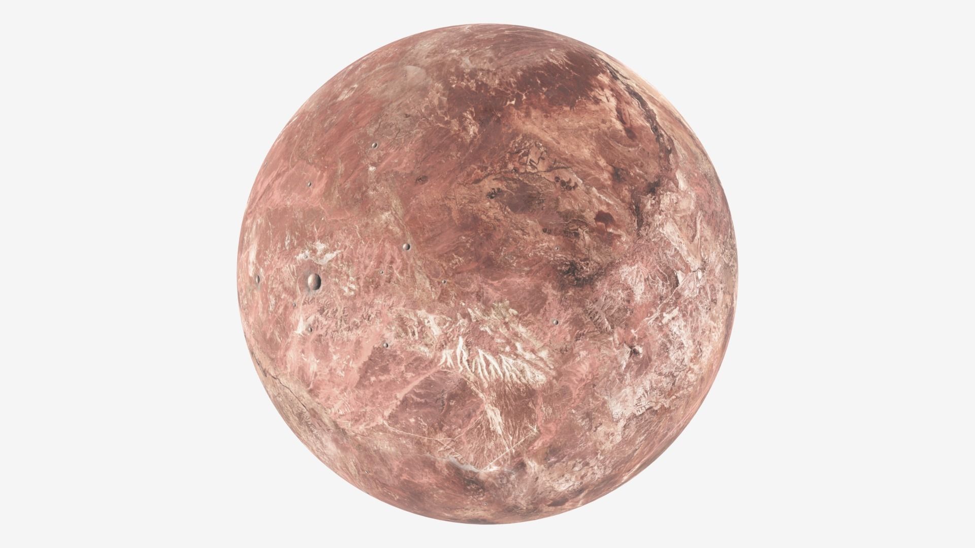 Dwarf Planet Makemake Low-poly 3D model_18