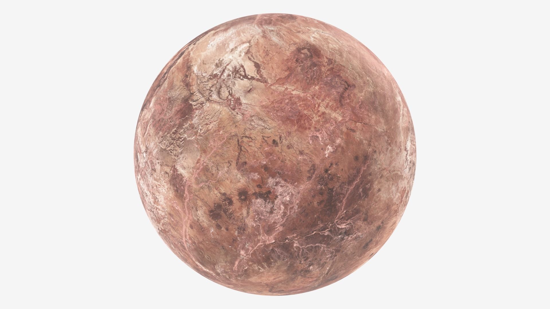Dwarf Planet Makemake Low-poly 3D model_26