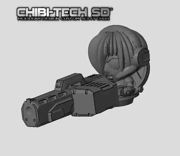 CHIBI-TECH SD - NATALYA PYTHON MK IV HATCH GUNNER 3D print model