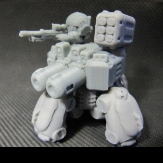 CHIBI-TECH SD - DEADEYE SR V CUSTOM SNIPER HATCH GUNNER 3D print model_6