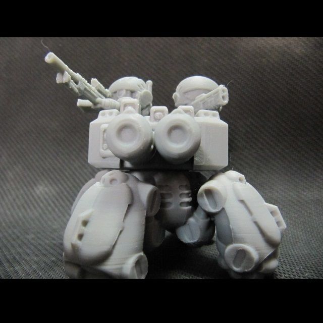 CHIBI-TECH SD - DEADEYE SR V CUSTOM SNIPER HATCH GUNNER 3D print model_11