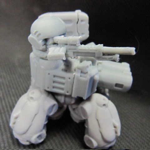 CHIBI-TECH SD - DEADEYE SR V CUSTOM SNIPER HATCH GUNNER 3D print model_4
