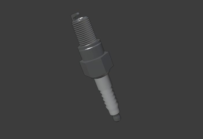 3d model sparkplug screw 3D model_2