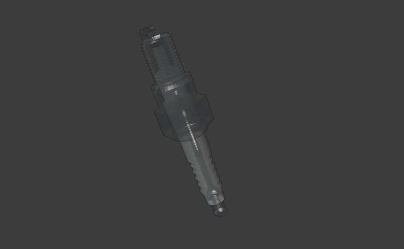 3d model sparkplug screw 3D model_3