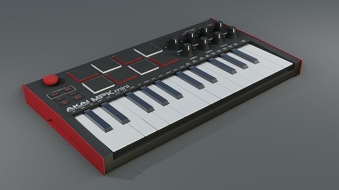 AKAI MPK mini Piano 3D model