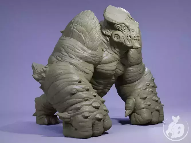 Kaiju Leatherback 3D print model
