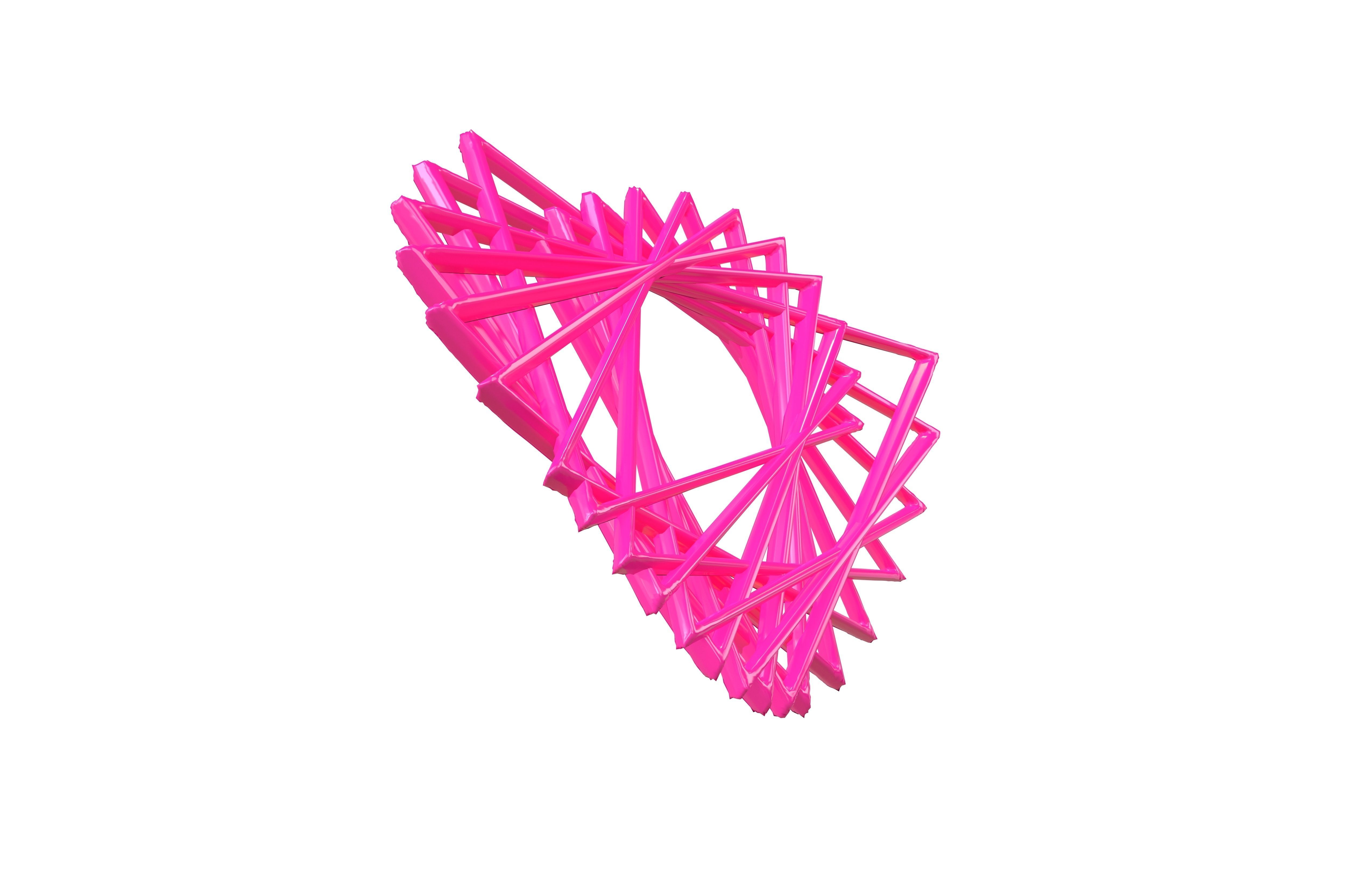 Abstract Shape v3 001 Low-poly 3D model_3
