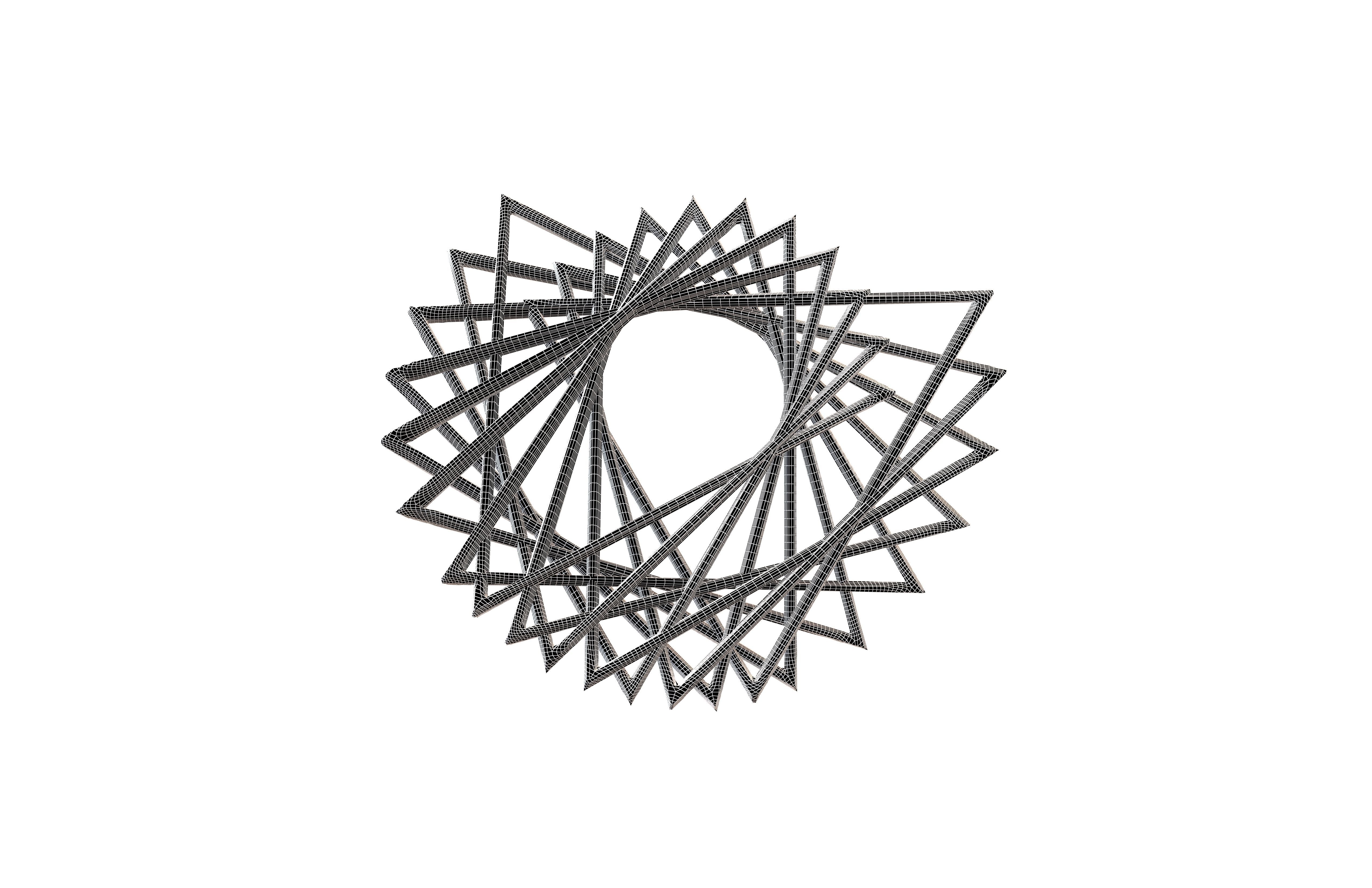 Abstract Shape v3 001 Low-poly 3D model_6