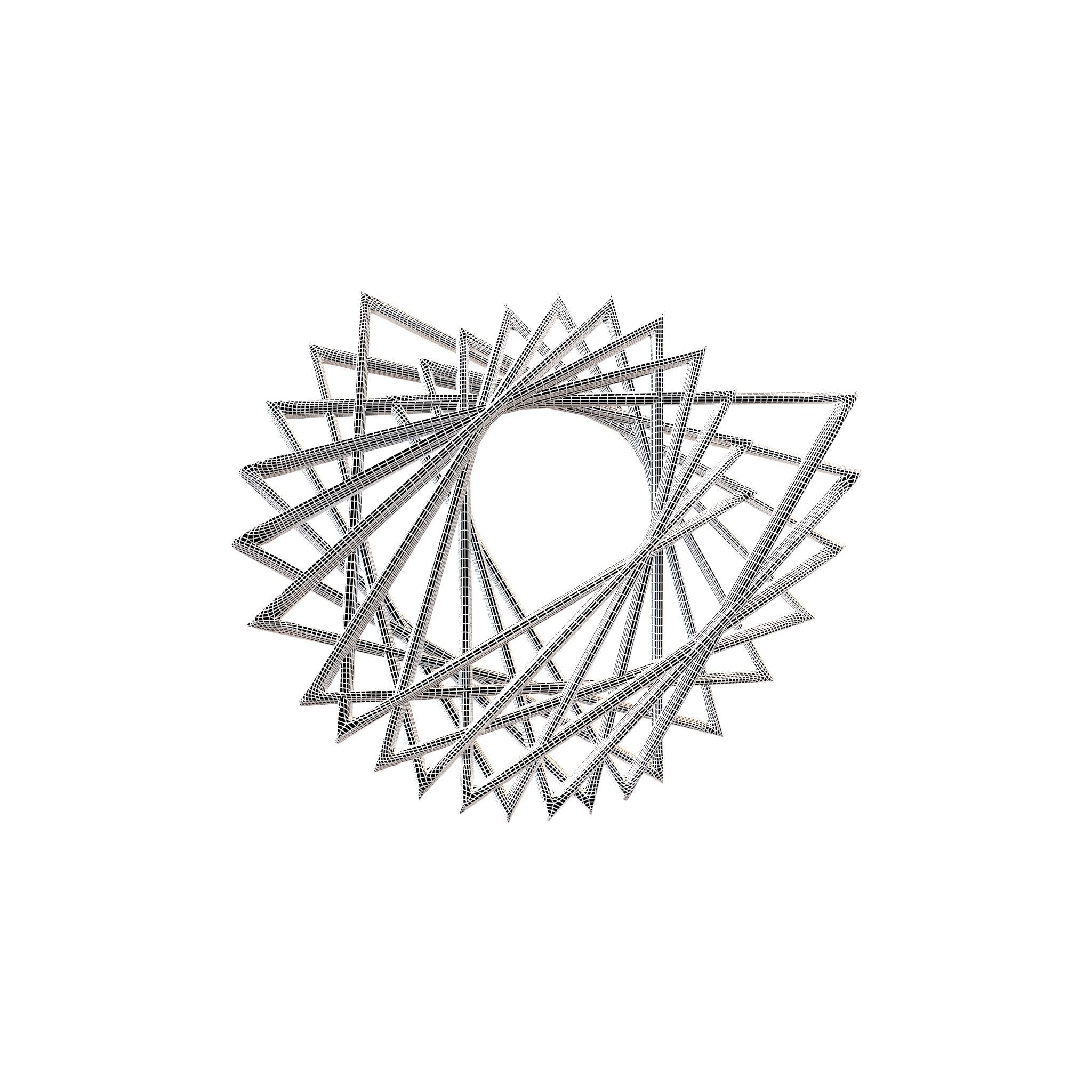 Abstract Shape v3 004 Low-poly 3D model_4