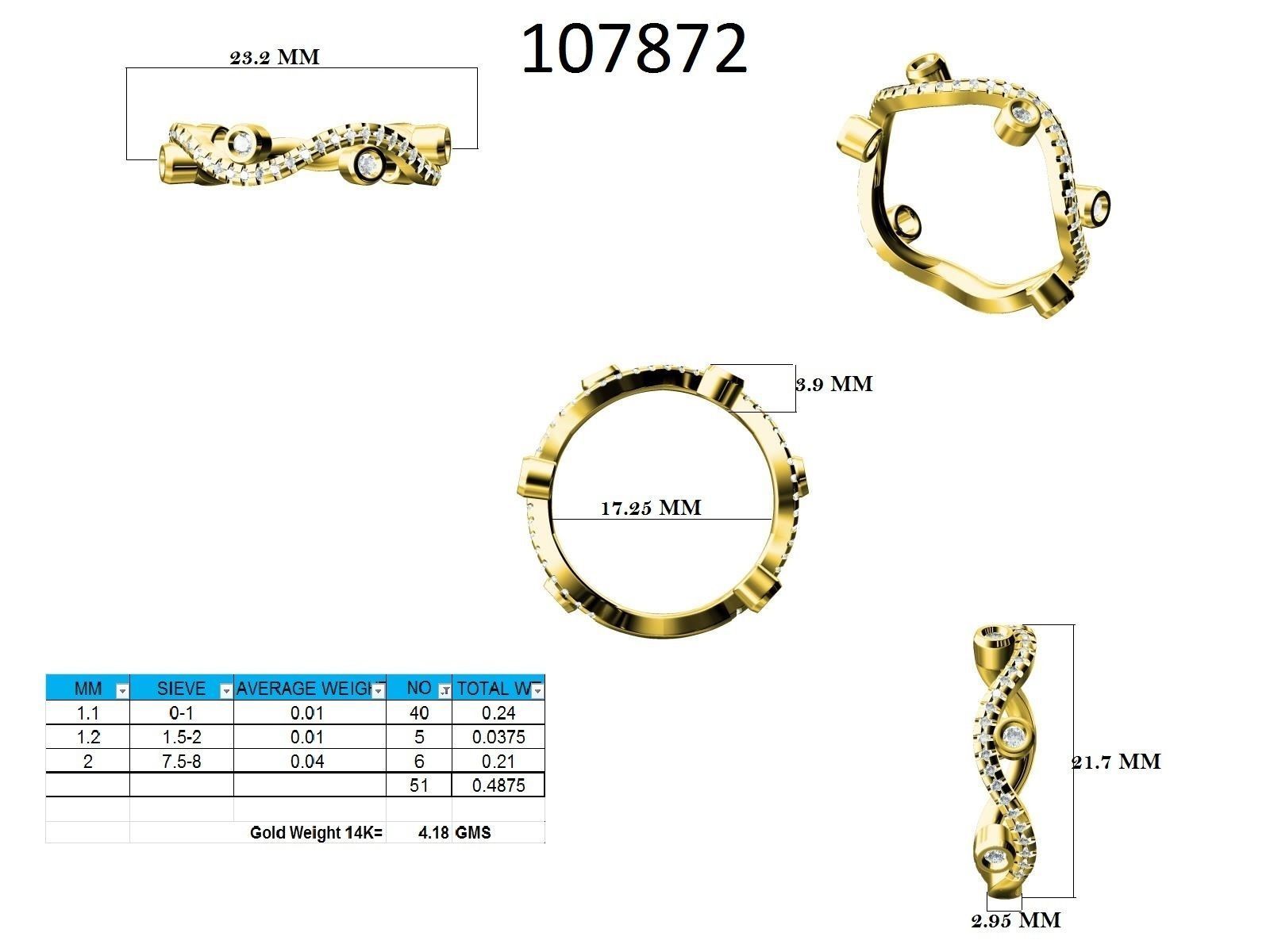 Ring - 107872 3D print model_12