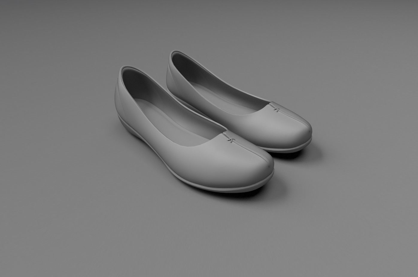 Women Shoe Low-poly 3D model_3
